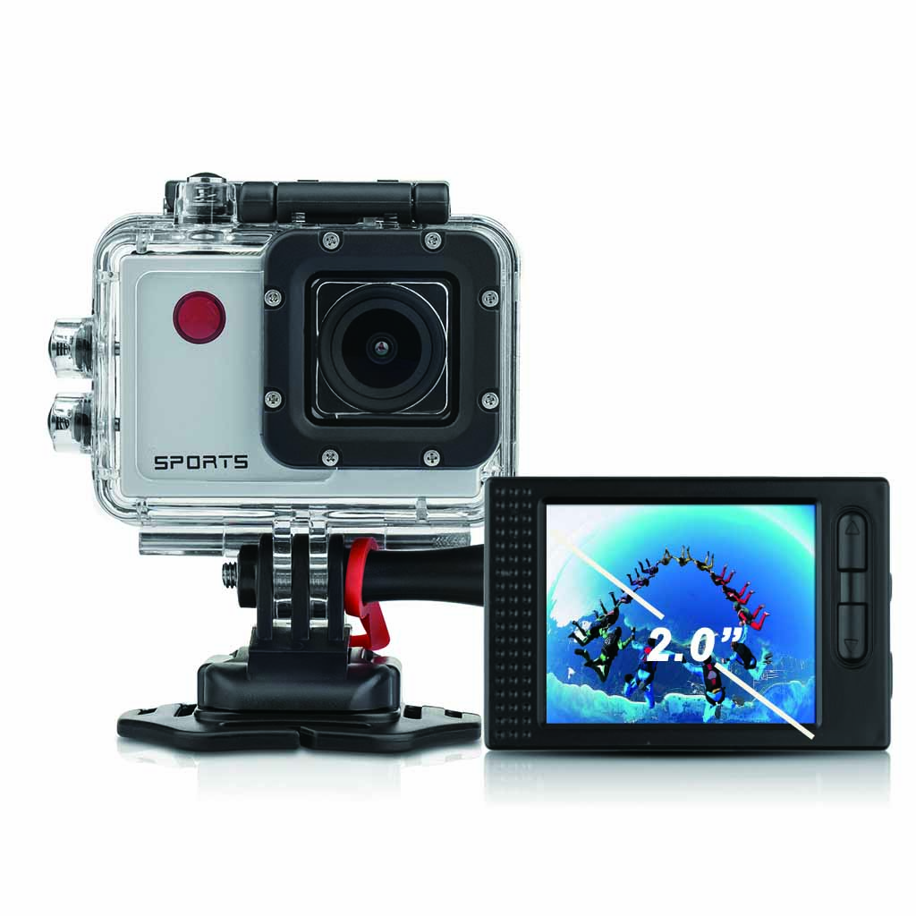 2.0inch TFT WIFI sports action camera with 50 meters waterproof case, remote control
